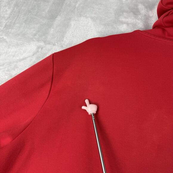 Polo Ralph Lauren Full Zip Hoodie Red Fleece Pony Men Size XL Preppy Classic - Picture 7 of 9